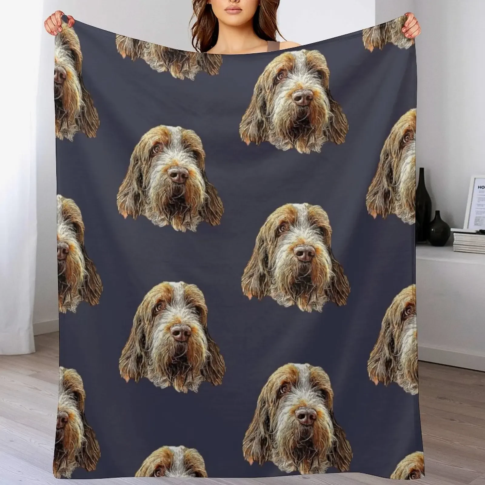 

Spinone Italiano Throw Blanket Camping Fashion Sofas Luxury St Luxury Brand Blankets