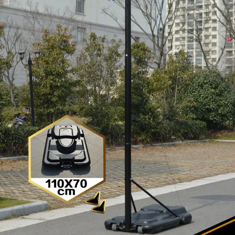 Cerchio da basket a doppia molla con tabellone in PE, canestro da basket da esterno portatile regolabile in altezza per interni per bambini