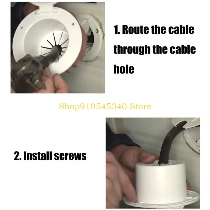 

U2JA Люки для шнура питания Люки для электрического кабеля Люки для электрического кабеля 5 дюймов с крышкой-аксессуаром Простая