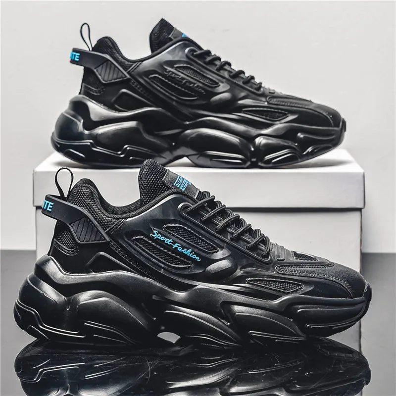 Breathable Casual Sneakers for Men Thick Soles Low-Top Dad Shoes 4 Seasons Low Top Outdoor Walking Footwear Zapatos De Mujer