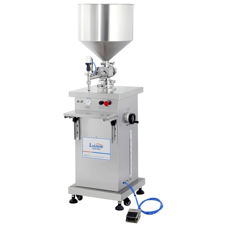 

LIANHE High Accurate Semi-Automatic Facial Cream Filling Machine Body Lotion Vertical Filler