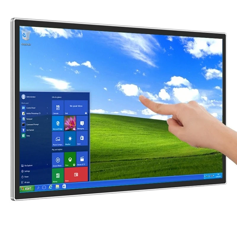 43 inch lcd tv capacitive Wall Mount Smart Board Interactive Flat Panel Display All in One PC kiosk Touch Screen