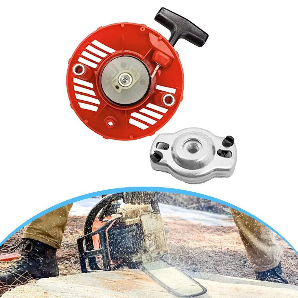 Recoil Starter and Starter Pawl Bridge Replacement for String Trimmers and Brushcutters Suitable for Models 128L 128LD 128R