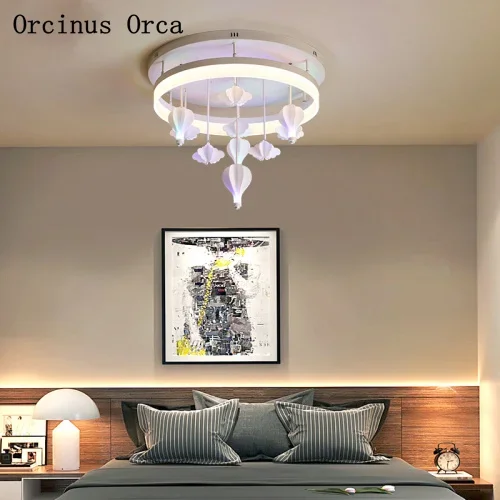 Nordic Modern Simple Hot Balloon ceiling lamp Boys and Girls Bedroom Children's Room Lights Warm Romantic LED White ceiling lamp image 4