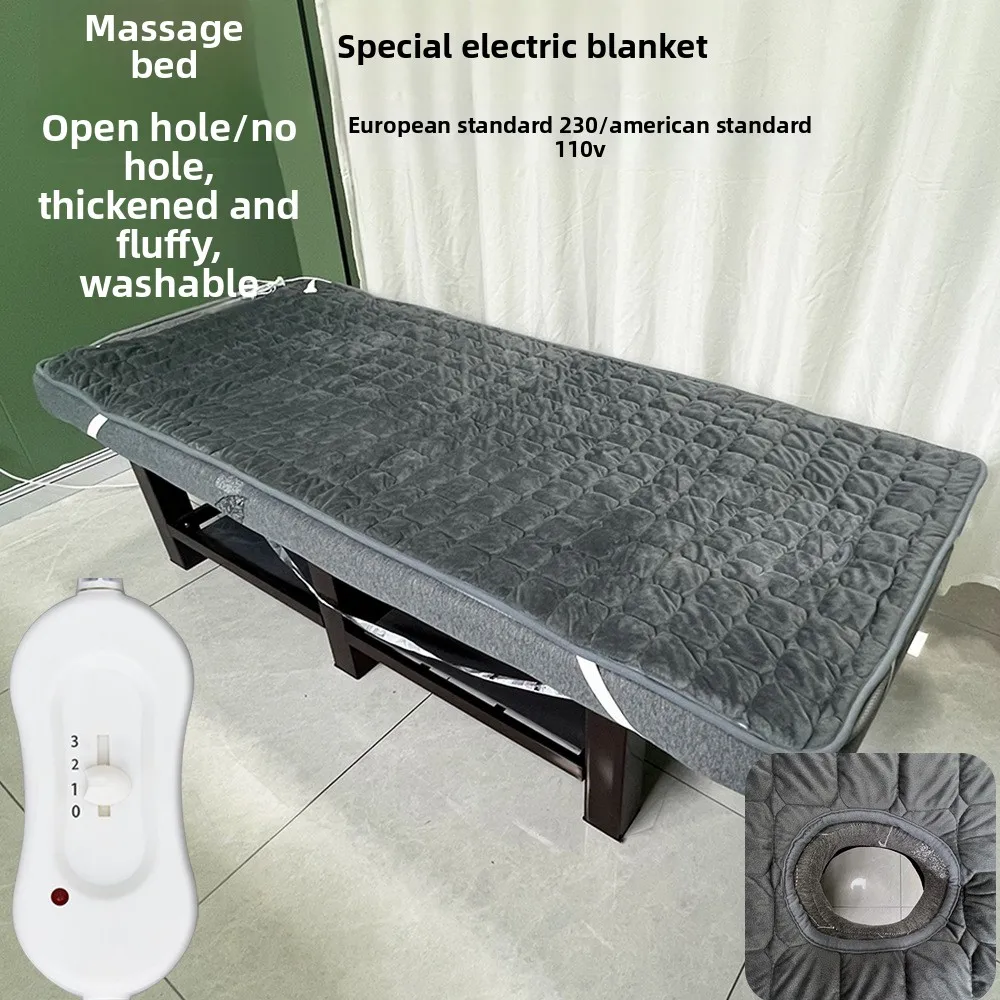 Electric Mattress Sofa Cushion United States Canada Massage Bed with Holes Adjustable Temperature 110V Electric Blanket Single view 5