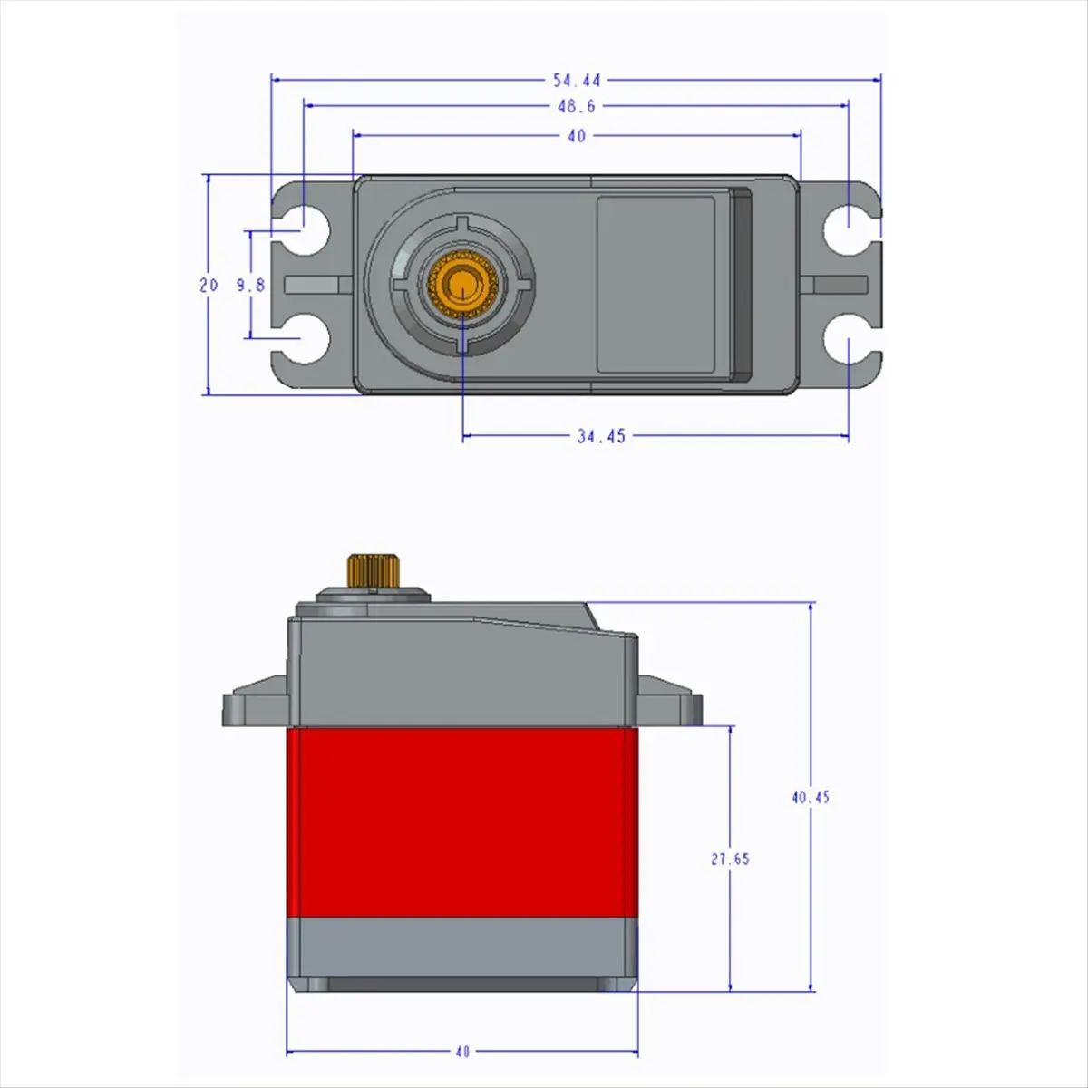 A40I 20KG Digital Servo Large Torque+20KG Servo Parabolic Switch Device Aerial Vehicle Throw Device for RC Drone Cars