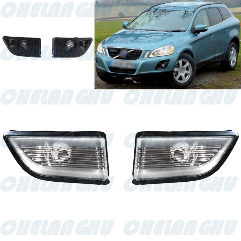 For Volvo XC60 2008 2009 2010 2011 2012 2013 1 Pair Rear Mirror Turn Signal Light Lamp Without Bulbs Car accessories