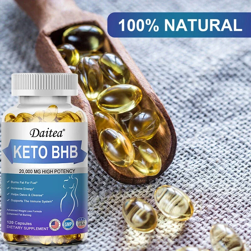 Keto BHB Supplement – Helps with Digestive Enzyme Function, Muscle Mass and Energy Metabolism, Vegetarian Capsules