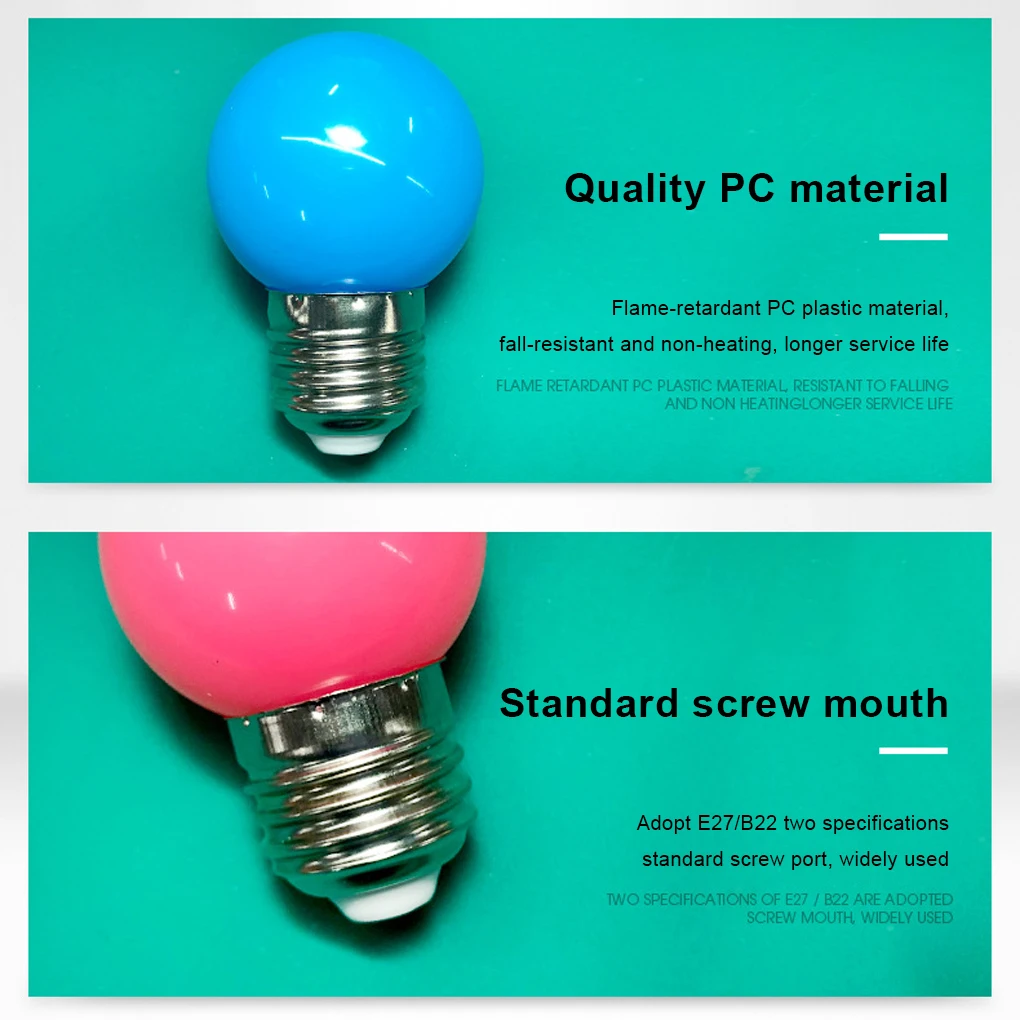 LED Bulb E27 Portable High Bright Colorful Bulbs Beautiful Night Lights