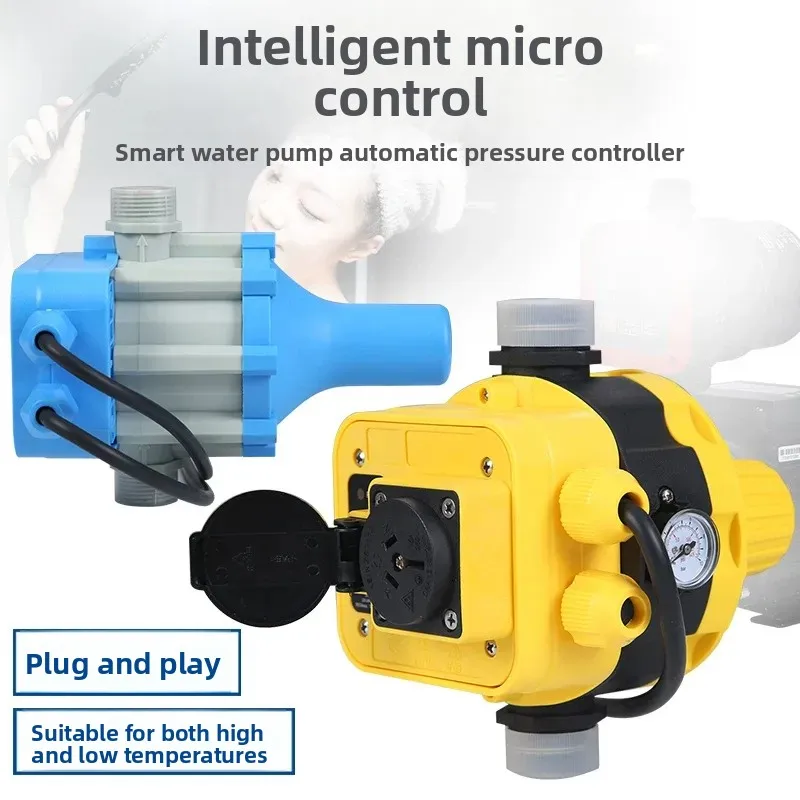 For Automatic Water Pump Controller Electronic Pressure Switch with Water Flow Sensor Intelligent Control Unit Featuring