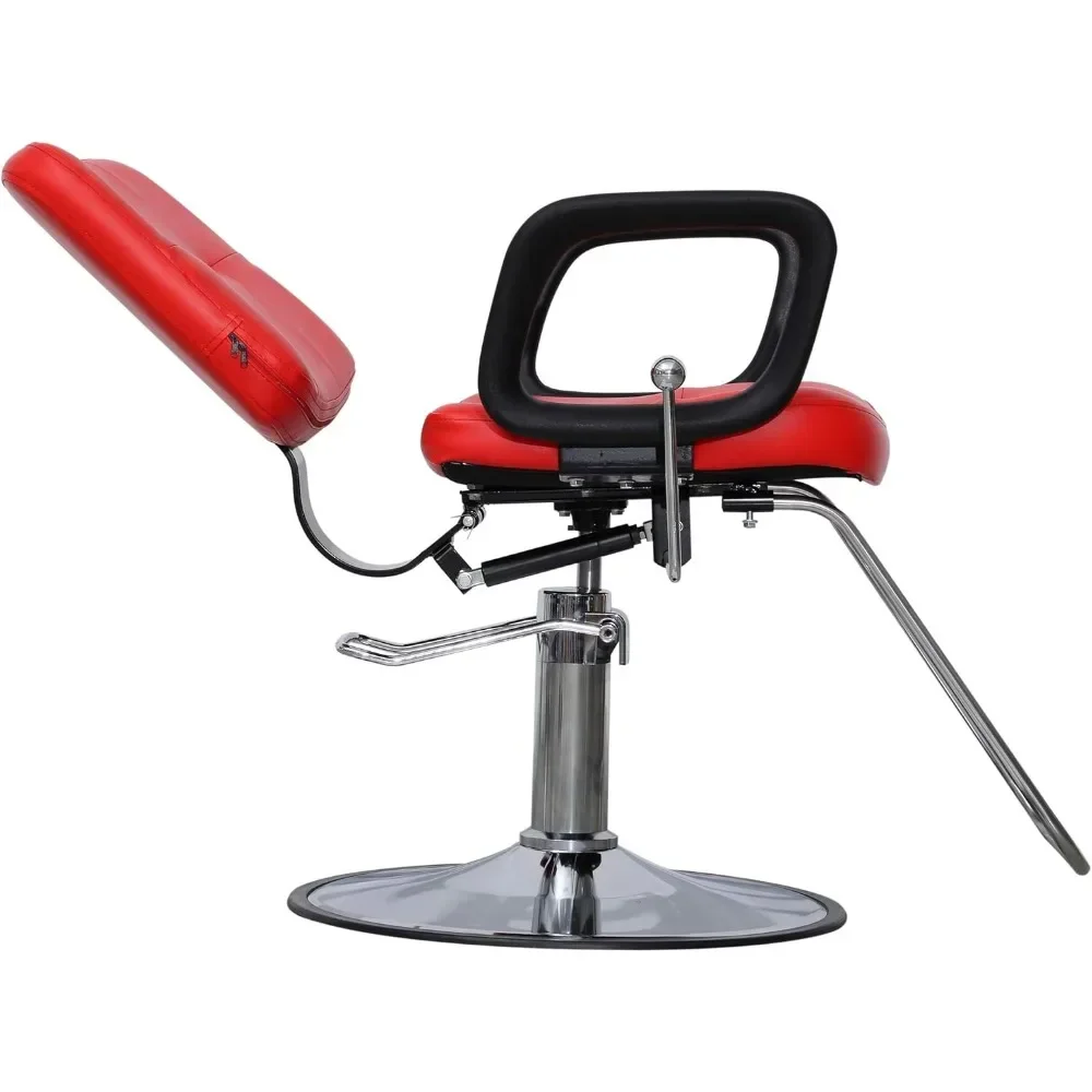 Reclining Classic Hydraulic Barber Chair Salon Beauty Spa Shampoo Equipment