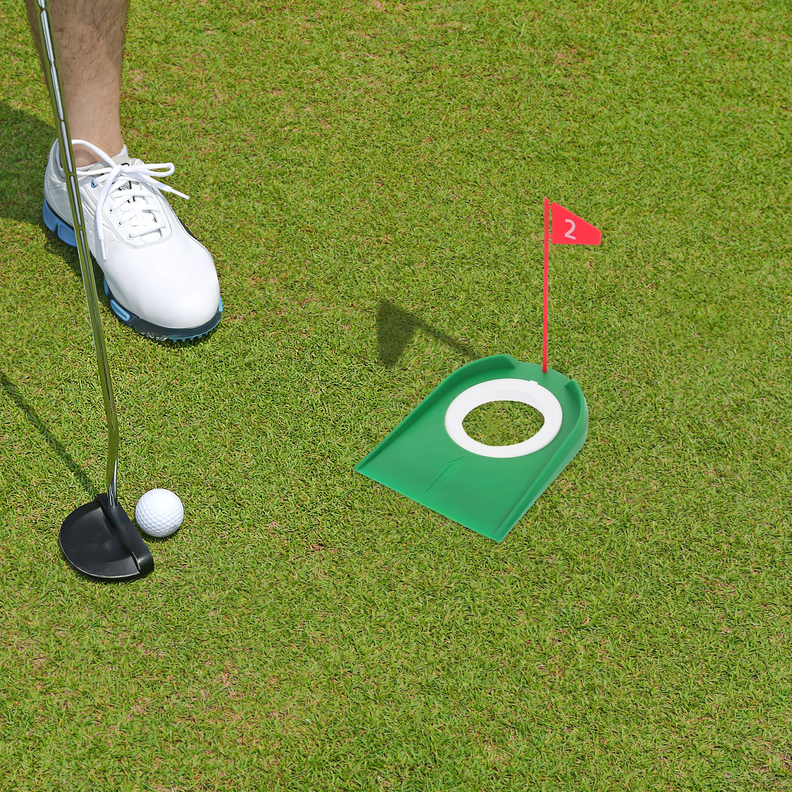 

9 Pcs Golf Putting Disc Practice Equipment Hole Cup Putter Accessories Abs