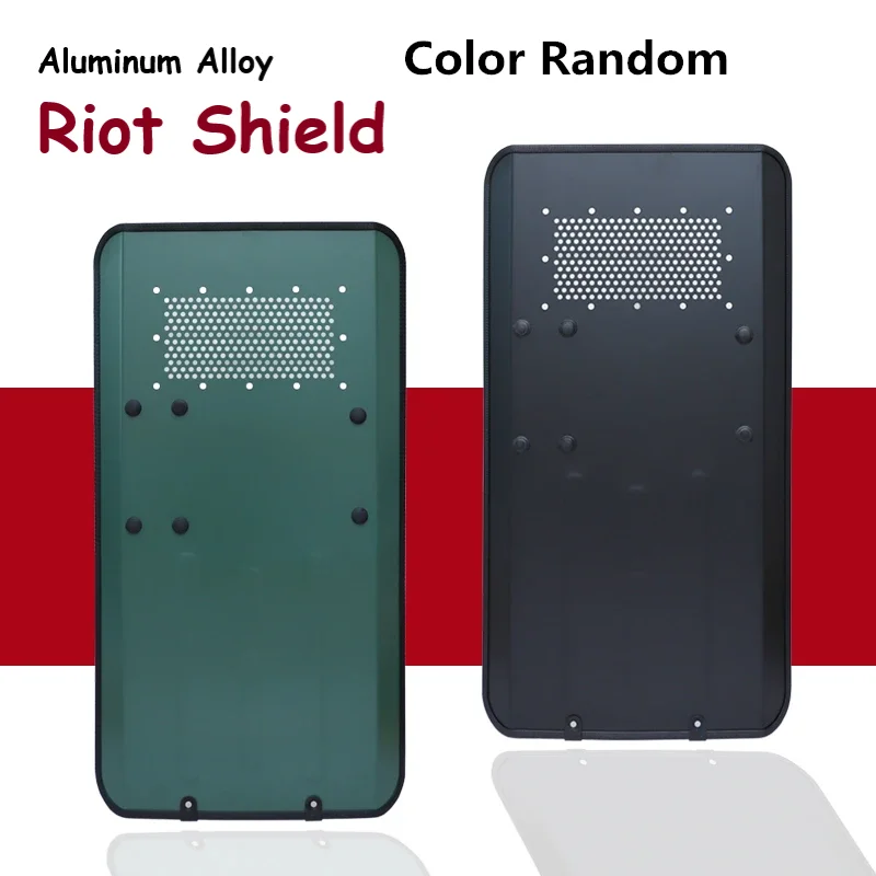 Aluminum Alloy Metal Riot Shield Security Guards Holding Shields Tactical Campus Security Protective Equipment Self Defence Tool