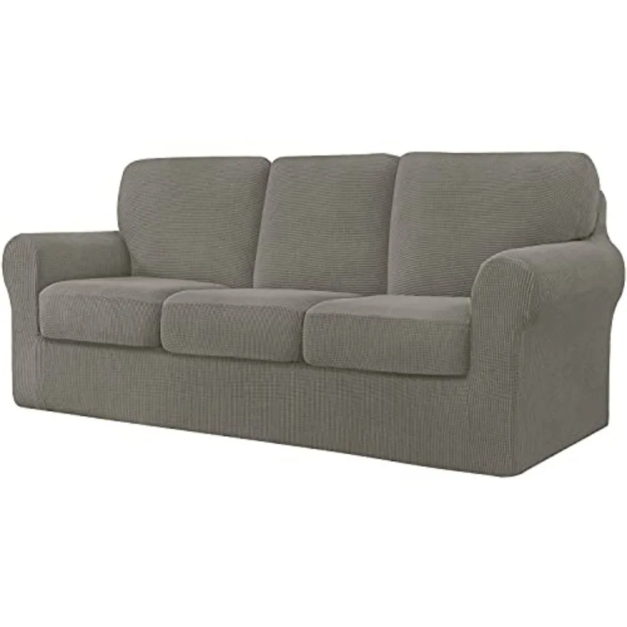 

7 Pcs Stretch Sofa Covers for 1Base Cover 3 Cushion Couch Cover and 3 Backrest Cover for Living Room Furniture Slipcovers Thick