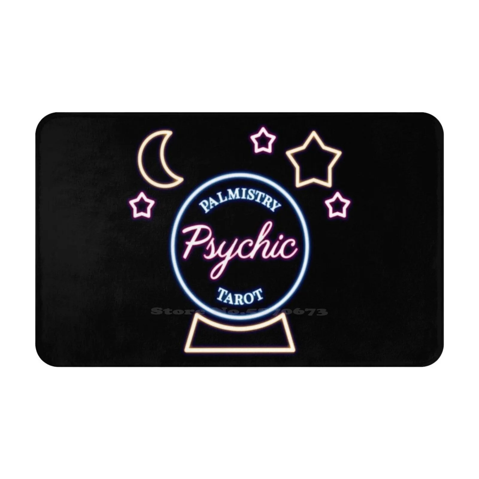 

Psychic Soft Cushion Car Home Carpet Door Mat Psychic Fortune Teller Mystic Tarot Arcana Runes Palmistry Reiki Spirits