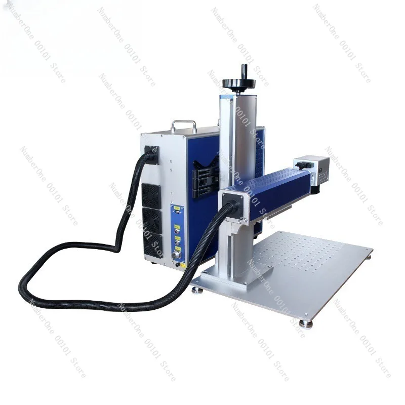 Fiber Laser Split Marking Machine for Metal Engraving Stainless Steel Thermos Cup Jewelry Nameplate Pet Tag Lettering Equipment