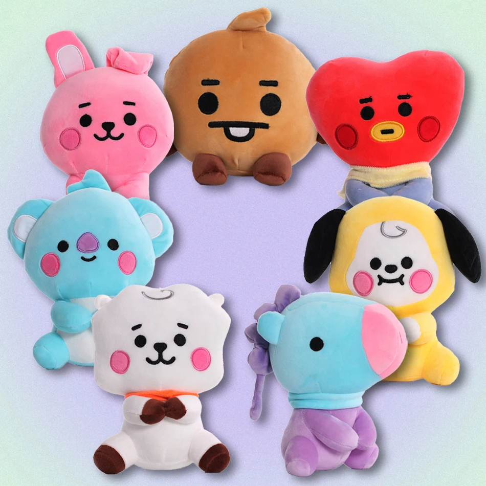 

2026 Hot In Stock Cartoon Cute Anime B-T-21 Plush Stuffed Pillow Doll Mini Keychain Toy For Kids Birthday Christmas Gift