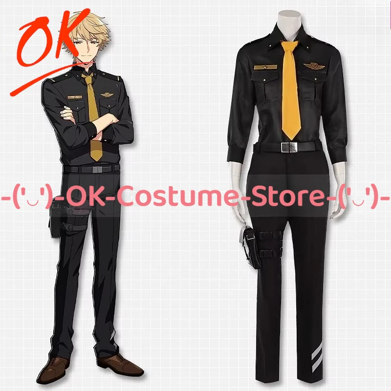 

[Customized Size] HELIOS Rising Heroes Will Sprout Cosplay Costume Black Anime Outfit Halloween Carnival Party Uniform Suit