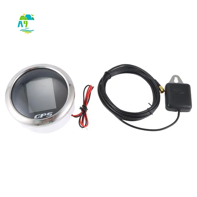 

A09E-85Mm Smart GPS Speedometer Waterproof TFT Screen Digital Tachometer Odometer With GPS Antenna For Car Boat Motorcycle