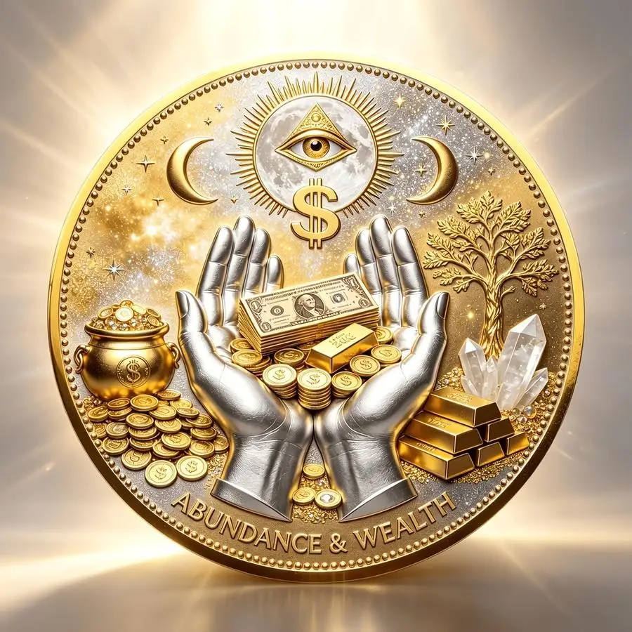 1/5/10/20/50/100pcs [Wealth Abundance Coin] 3D Wealth Abundance Coin | All-Seeing Eye Collector's Coin, Fortune Attraction Charm