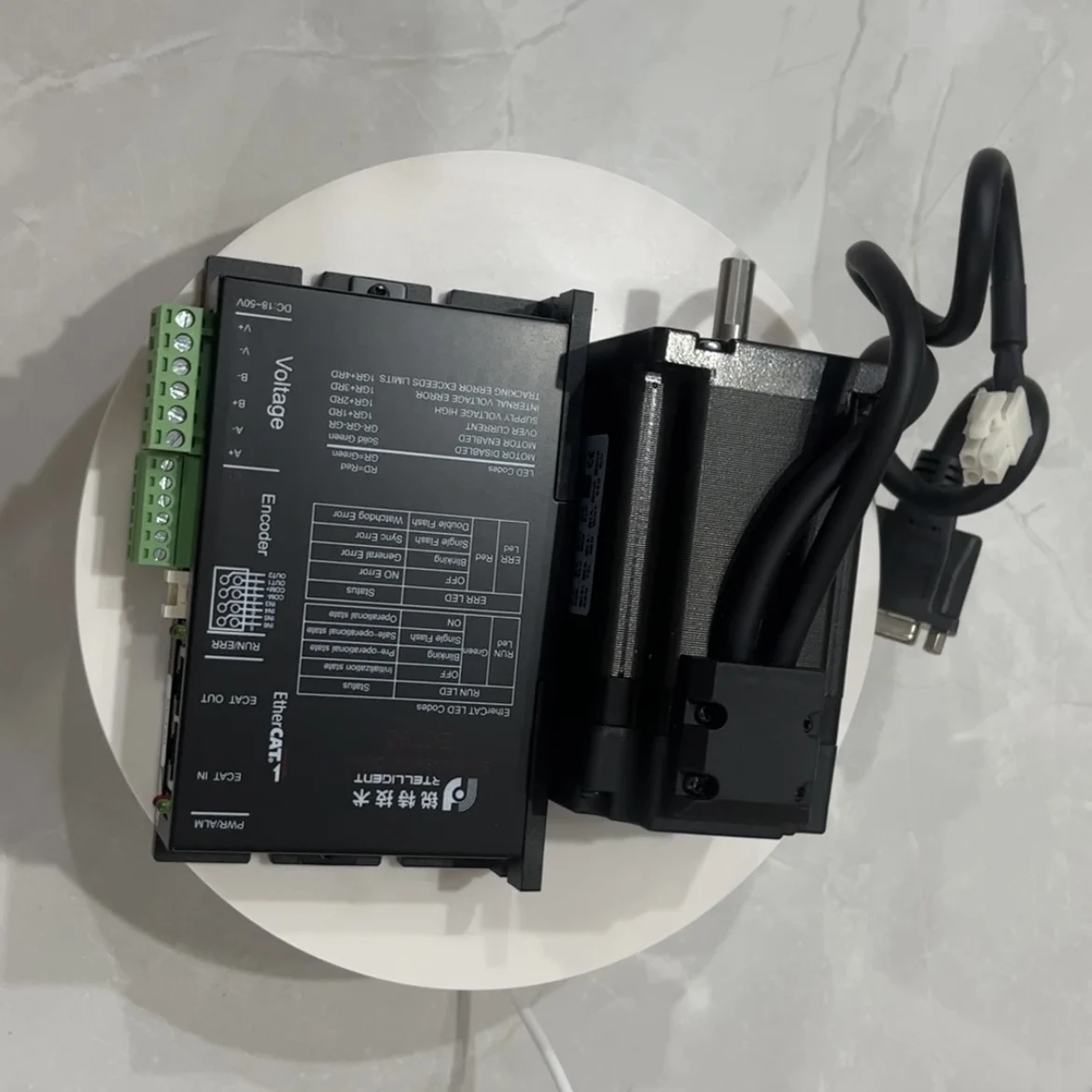 Imagem -02 - Motor de Passo de Circuito Fechado Nema 24 Fases 60 mm 22n.m4n.m com Driver de Passo de Circuito Fechado Ethercat Ect60 ou Freio um Kit