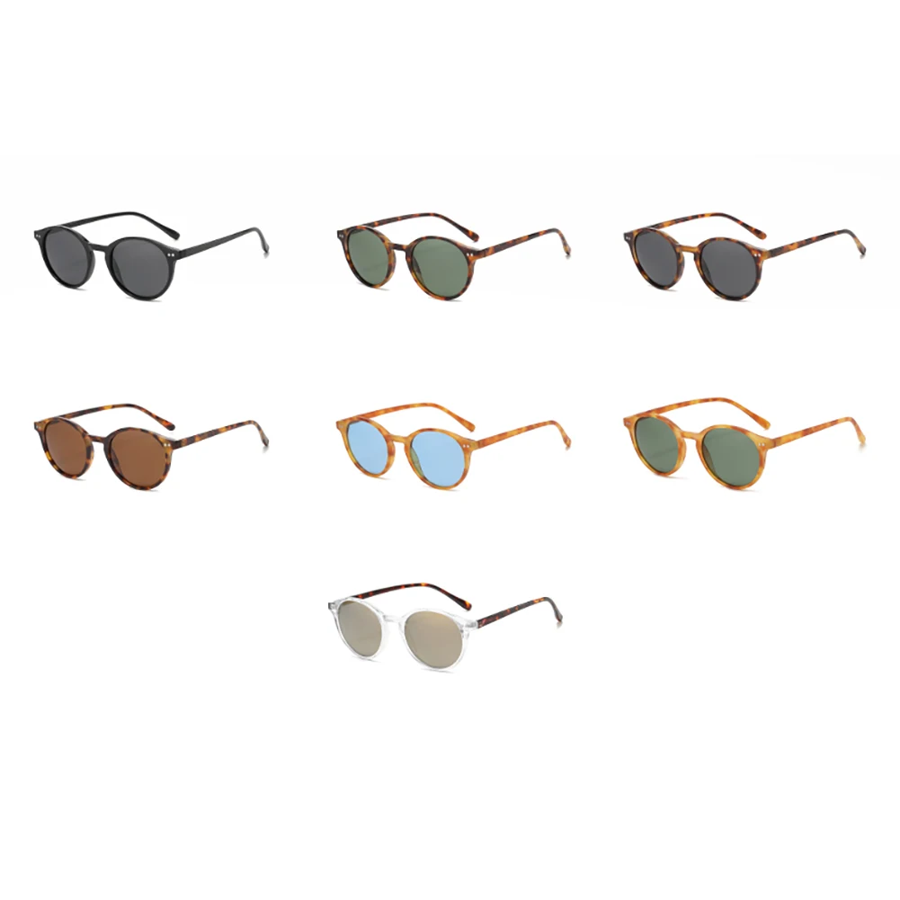 Peekaboo green blue polarized sunglasses retro women 2023 trendy male round sun glasses for men hot selling uv400 2023 unisex image 5