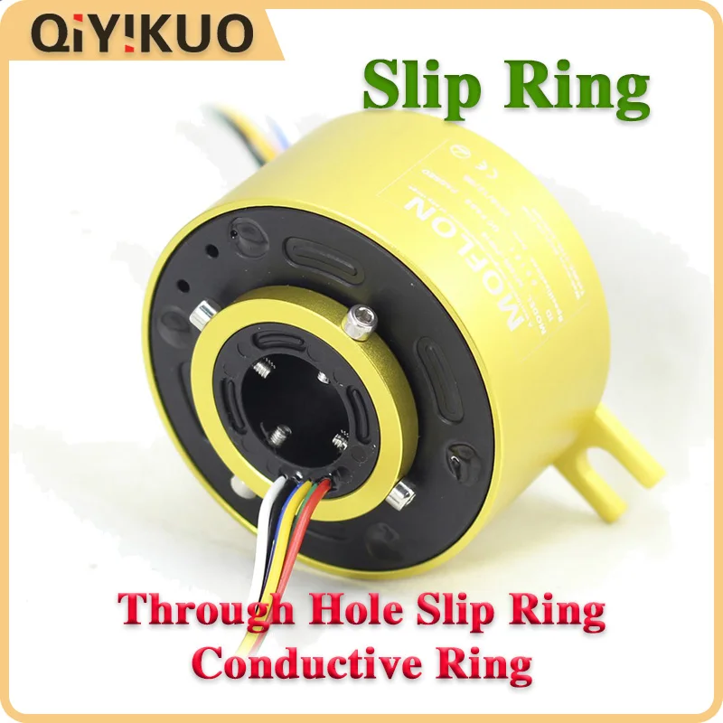 Through Hole Slip Ring MT2586 360° Rotation Conductive Japan NSK Bearing Inner 25.4 2 4 6 8 12 to 24 Sets