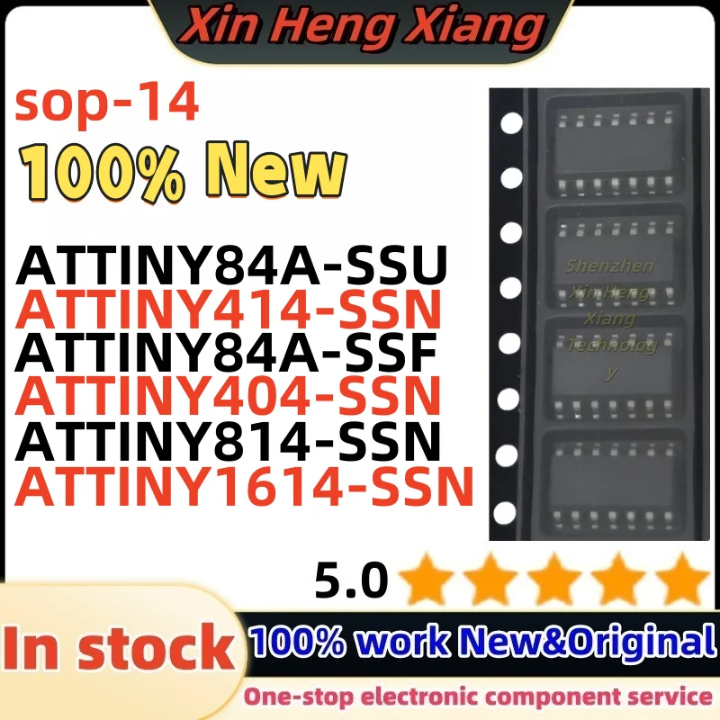 

(1pcs) ATTINY84A-SSF ATTINY414-SSN ATTINY84A-SSU ATTINY404-SSN ATTINY814-SSN ATTINY1614-SSN sop-14