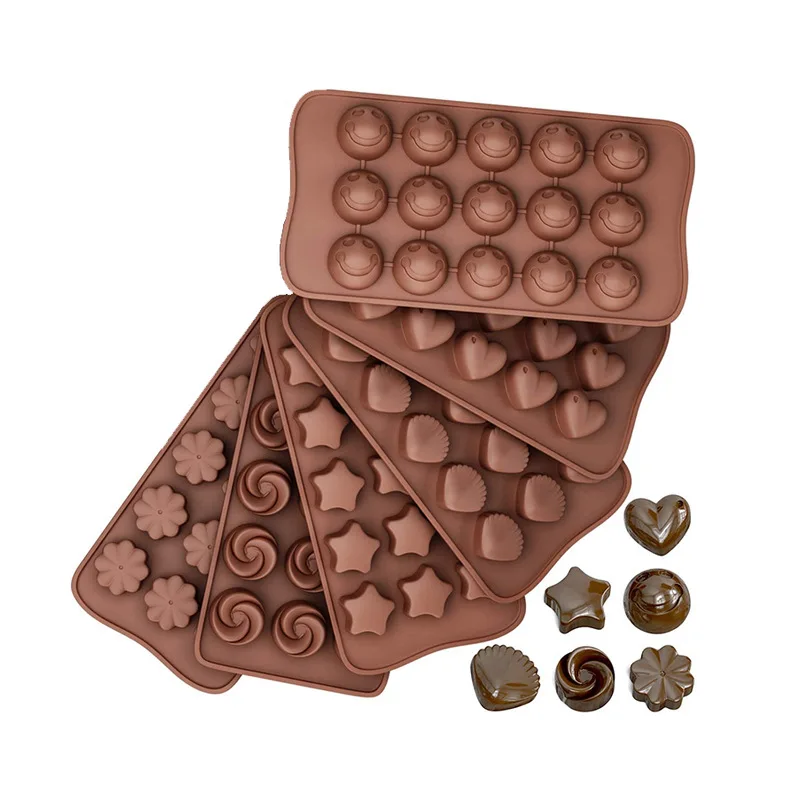 Silicone Chocolate Flower Molds for Baking