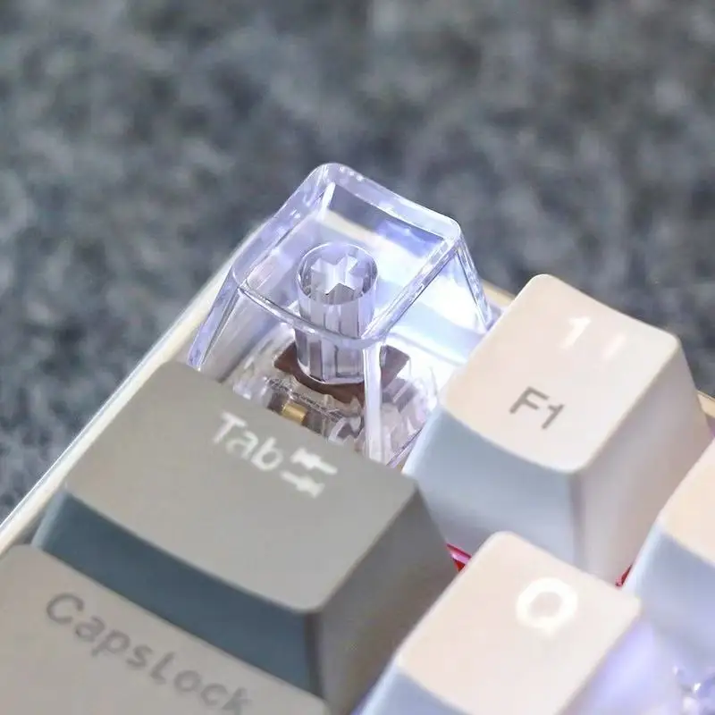 DIY Transparent Keycaps OEM Height R4 Up Down Left Right Personalized Black Transparent Mechanical Keyboard Keycaps