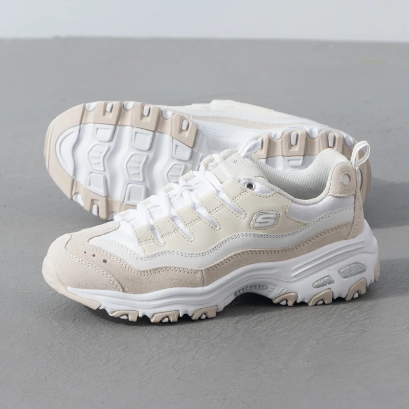 Skechers Women's Sneakers Trendy Fashion Dad Shoes Panda Shoes Cushioning Comfortable Wear-Resistant Casual Shoes 13141-Wnt