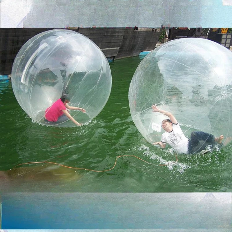 Children's water walking ball, grass leisurely wave ball, inflatable collision ball, roller, adult imported zipper