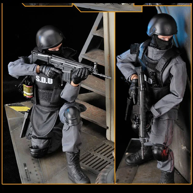 12 인치 S.D.U 경찰 1/6 스케일 액션 피규어 30cm 장난감 군인 모델 Playset 소년 장난감 어린이 생일 선물