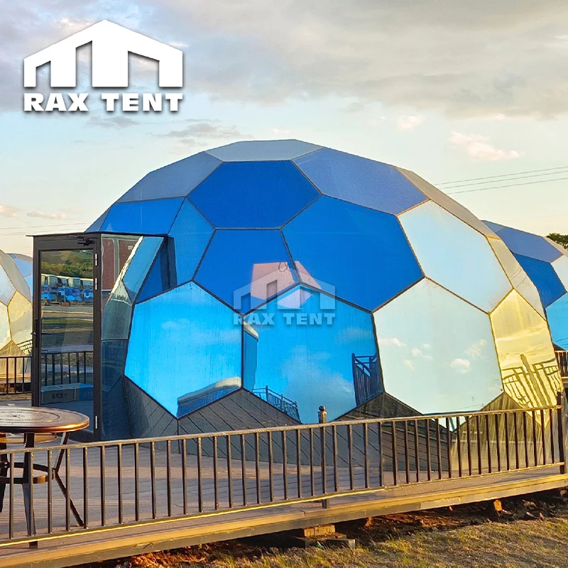 New All Glass Igloo Geodesic Dome Tent Luxury Modular Glamping Hotel 100% Waterproof and Fireproof