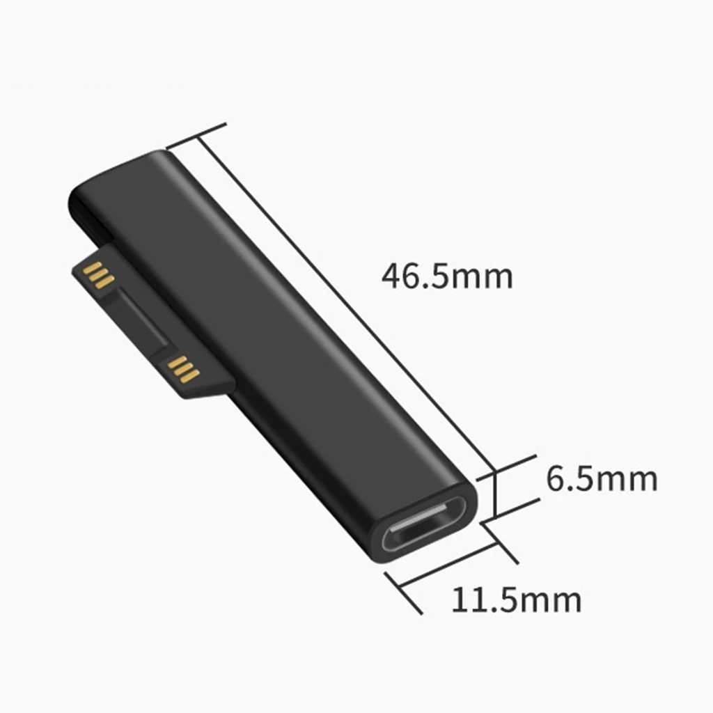 For Microsoft Surface Pro 3 4 5 6 Go Book to USB Type C PD Adapter Tablet Fast Charging Plug Converter Charger Adapter