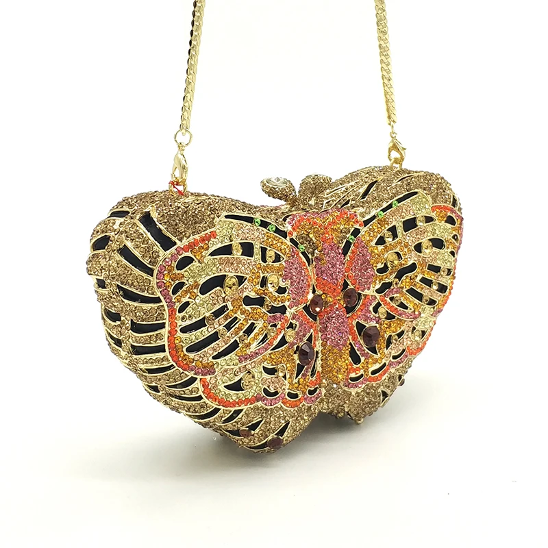 

Women's Crystal Dinner Bag - Sparkling Eclectic Style More Versatile Than Single-Style Clutches Trendy Butterfly Access