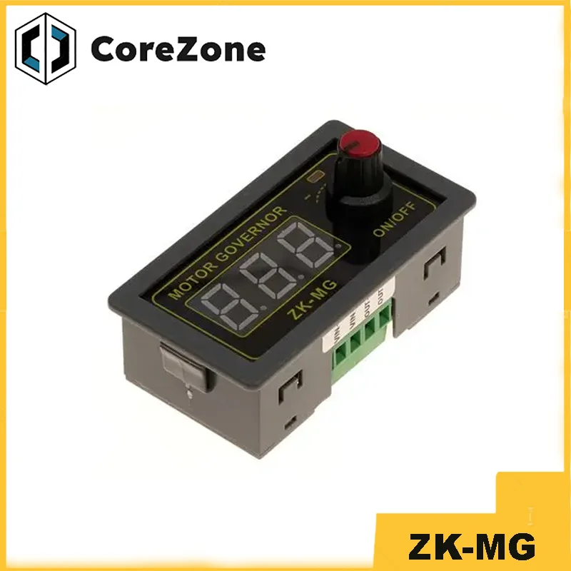 DC5-30V/9-60V 5A PWM DC Motor Controller Governor Adjustable Speed Digital Display Eencoder Duty Ratio Frequency ZK-MG ZK-BMG