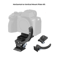 SmallRig 4349 EOS R8 FX30 X-T50 Horizontal-to-Vertical Mount Plate for Sony for Canon for FUJIFILM for Nikon Mirrorless Cameras