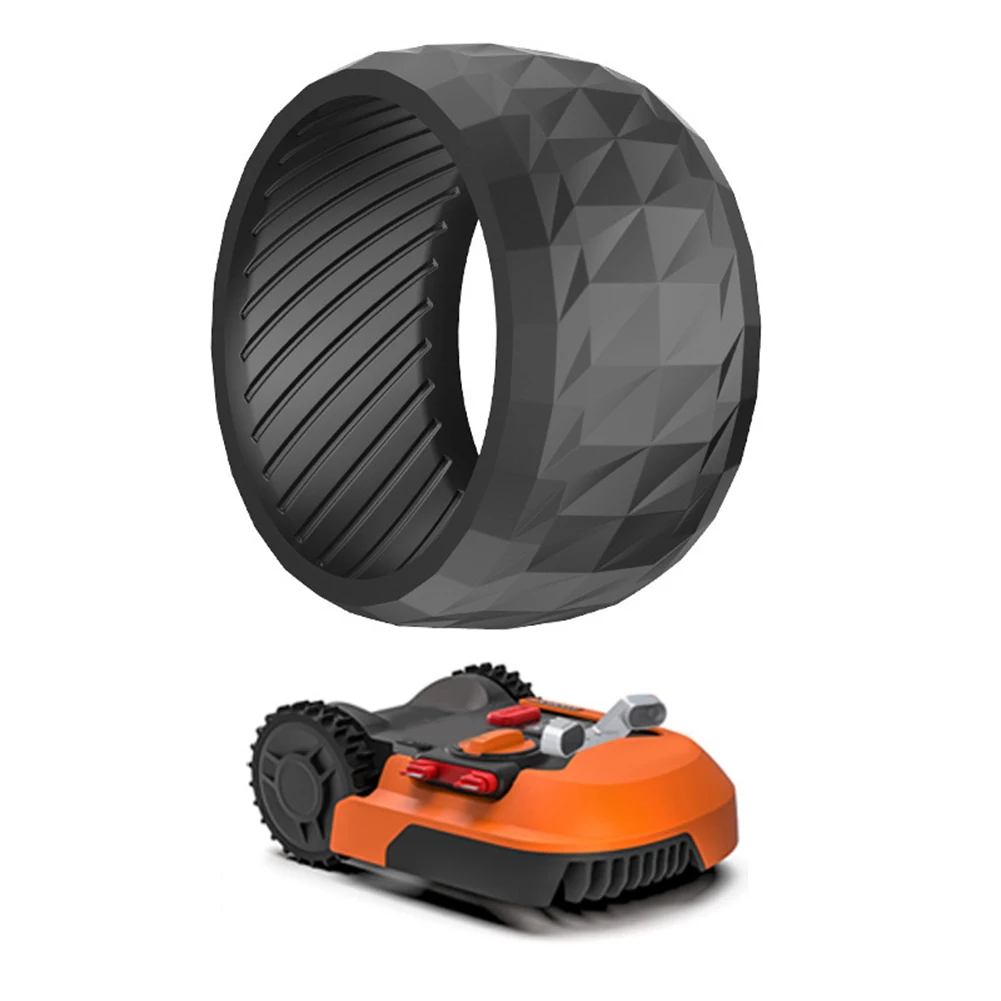 Anti-Slip Rubber Front Wheel Covers for Worx For Landroid M500 M700 S300 M1000 Robotic Mowers Extended Wheel Life Support