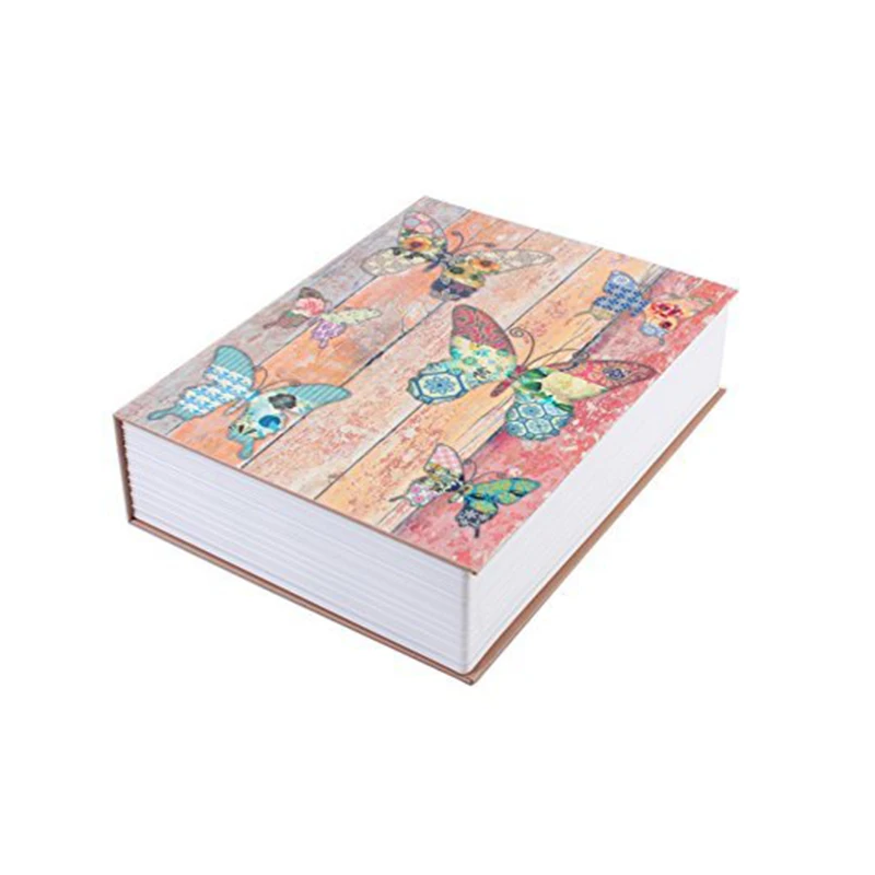 A68Z Mini Dictionary Safe Box Storage Box Butterfly Book Secret Security Safe Lock For Jewellery Key Valuables