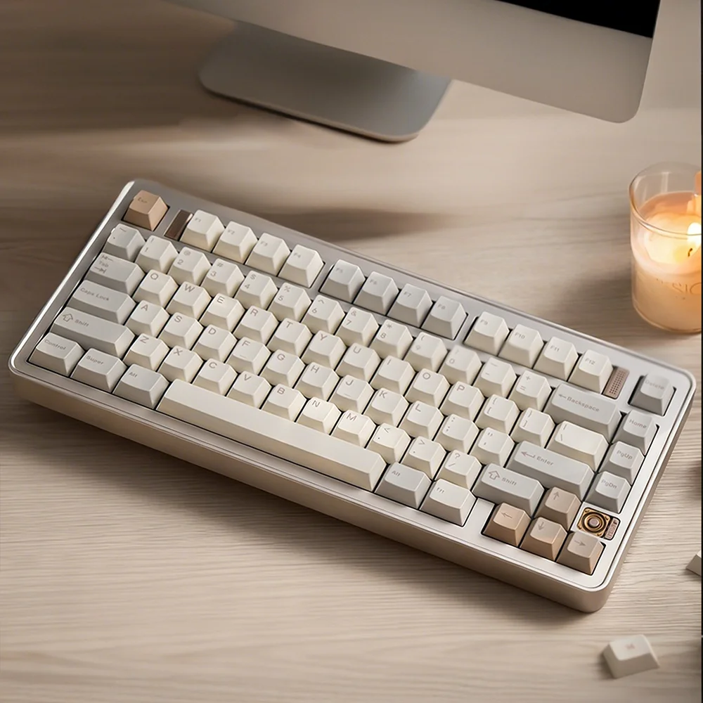 Novo teclado mecânico ticktype evo75 sem fio tri-mode junta rgb hot-swap qmk/via 75% alumínio teclado para jogos de escritório presente