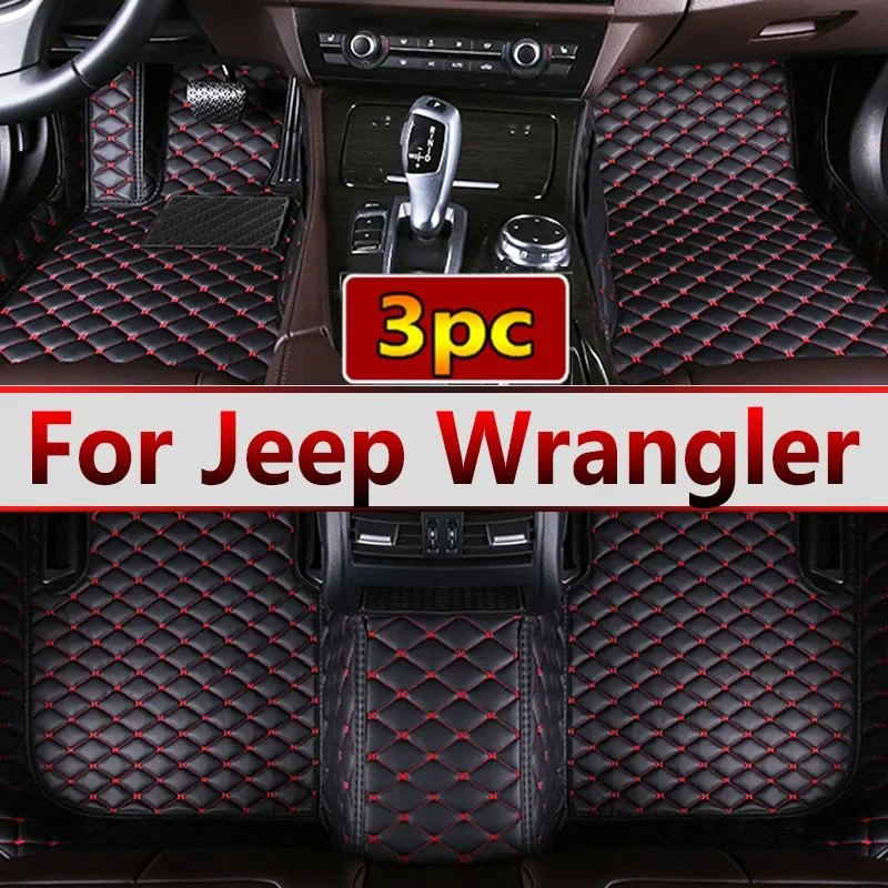 Car floor mats for Jeep Wrangler（FOUR DOOR）2011 2012 2013 2014 2015 2016 2017 Custom auto foot Pads automobile