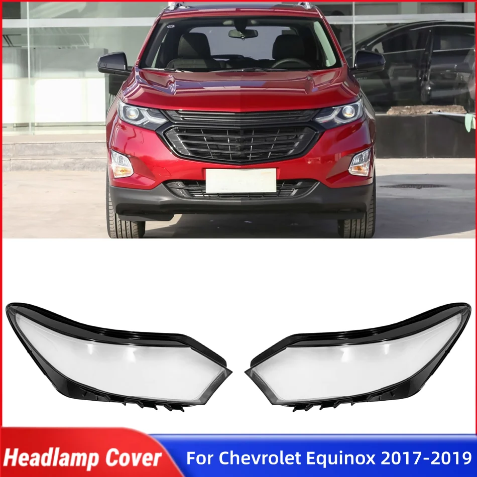For Chevrolet Equinox 2017 2018 2019 Accessories Cars Auto Shell Cover Glass Lens Car Front Headlight Lens Cover Lights Shell