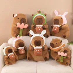 30cm/40cm/50cm Plush Capybaras Stuffed Animals Doll Cute Pillow Toys Hobbies Soft Cartoon Collectible Party Supplies Decoration