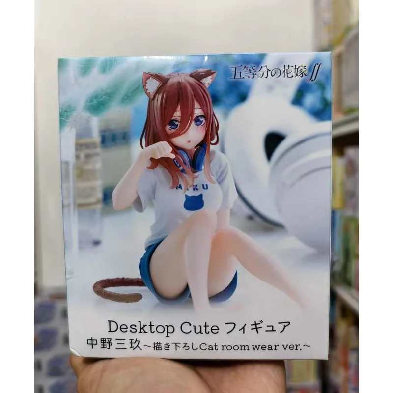 

В наличии: Оригинальная фигурка TAiTO The Quintessential Quintuplets, Накано Мику в милой кошачьей одежде, 13 см, аниме-фигурка, игрушка, подарок