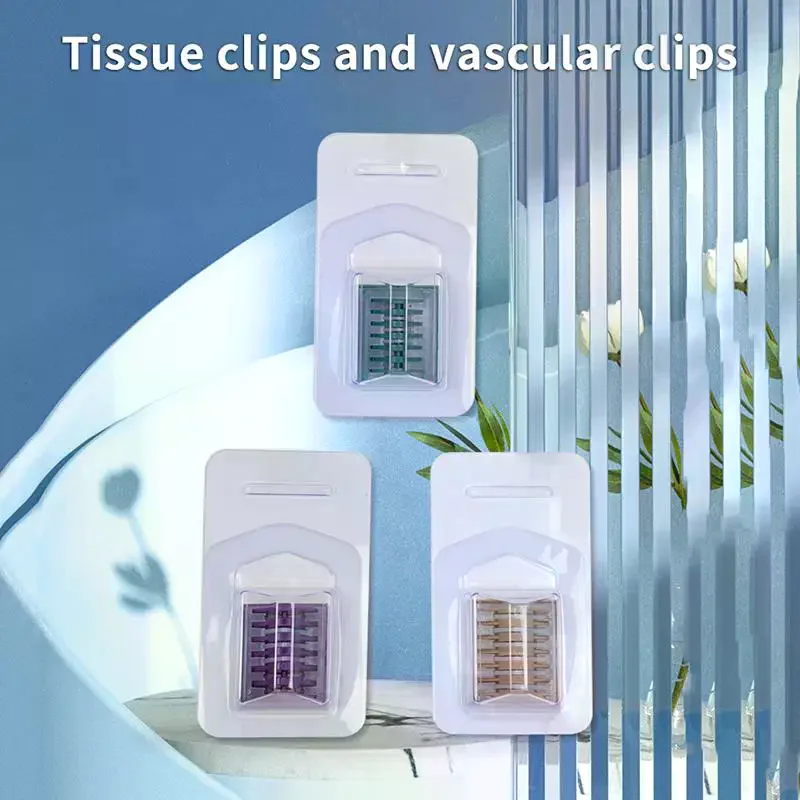 /YOV/1Pcs Hem O Lock Clips Sterile Hemolock Clips Disposable Laparoscopic Polymer Ligating Clips For Laparoscopic Surgery