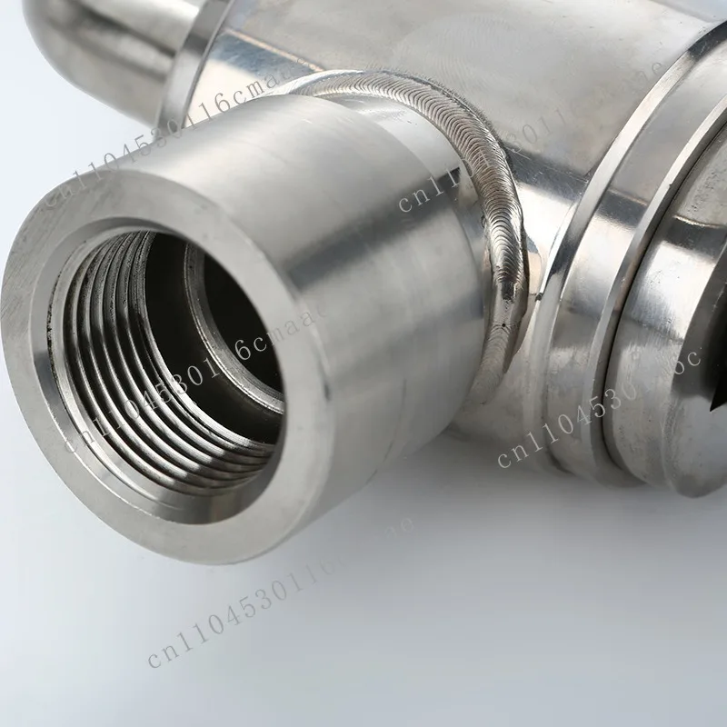 304 Stainless Steel Three-way Quick-loading Plug Valve Food Manufacturing Grade Sanitary Grade Thread Food Grade