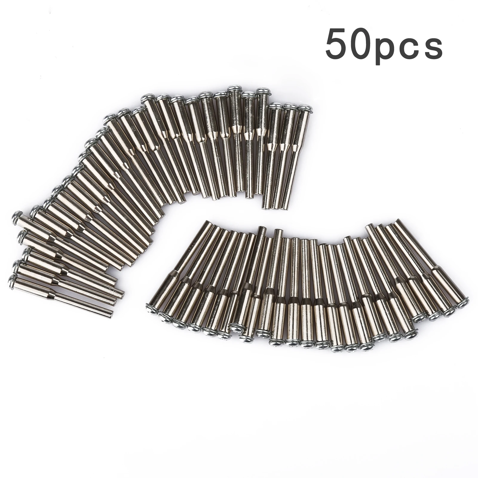 

50pcs Mandrel Small Wheel Shank 3mm 1/8" Jewelry Polishing Flex Shaft Rotary Tool Diamond Polishing Holder Dremel Cutting Tool