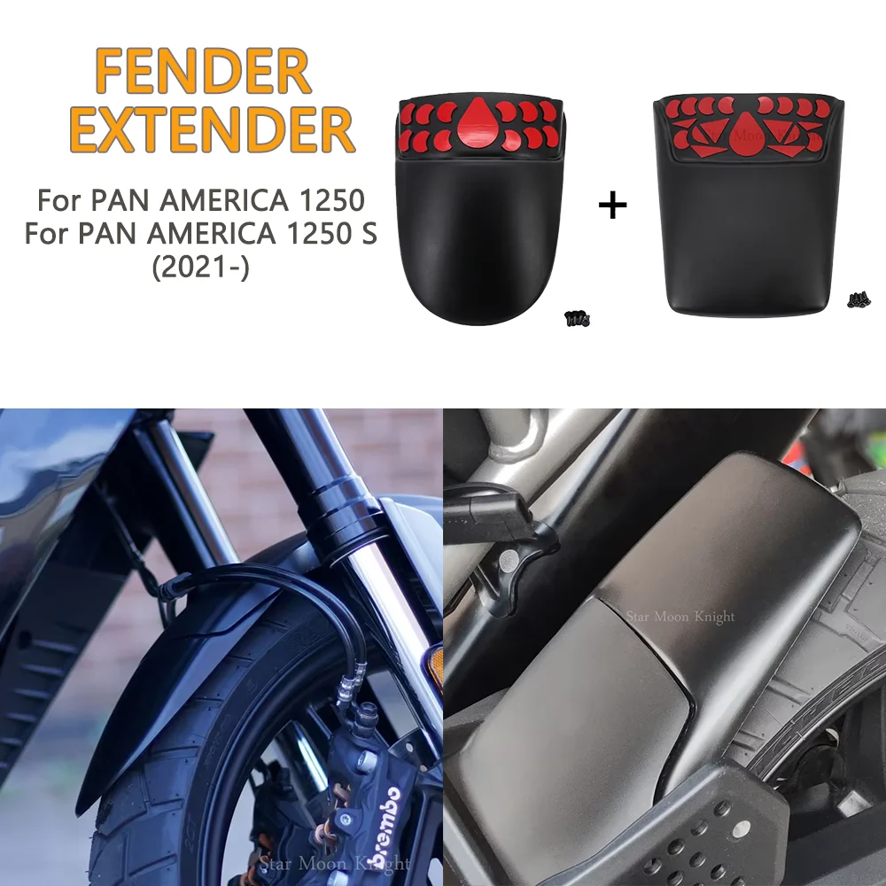 PA1250 Hugger Extension For PAN AMERICA 1250 S PA1250 PA 1250 S 2021- Motorcycle Mudguard Front Fender Rear Mudguard Extender