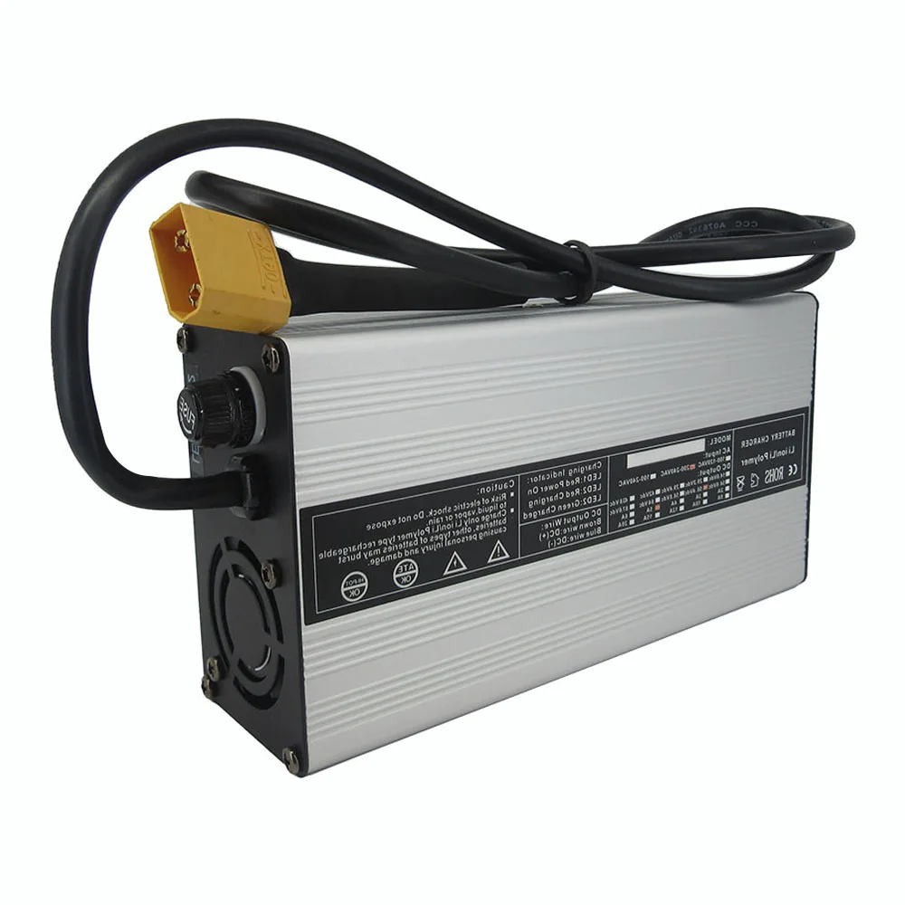 24V 29.4V 5A 10A 15A 20A Li-ion Lithium Fast Charger 24 Volt 7S 30AH 40AH 50AH RV Battery Charger XT60 XT90 XLRM DC Connector